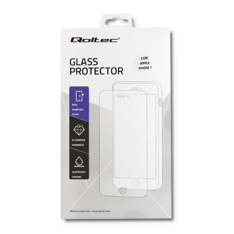 Qoltec Hartowane szkło ochronne PREMIUM do Apple iPhone 7