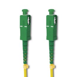 Qoltec Patchcord światłowodowy SC/APC - SC/APC | Singlemode | 9/125 | G652D | Simplex | 0.5m