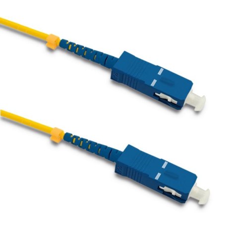 Qoltec Patchcord światłowodowy SC/UPC - SC/UPC | Singlemode | 9/125 | G652D | Simplex | 1m