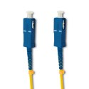 Qoltec Patchcord światłowodowy SC/UPC - SC/UPC | Singlemode | 9/125 | G652D | Simplex | 1m