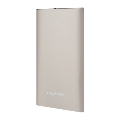 Qoltec Power Bank Slim 4000 | Li-polimerowa | złoty