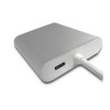 Qoltec Adapter USB 3.1 typ C męski | HDMI A żeński + USB 3.0 A żeński + RJ45 żeński + PD