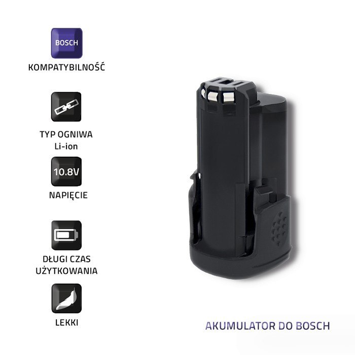 Qoltec Akumulator do Bosch PMF | PSR | 10.8V