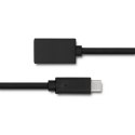 Qoltec Kabel USB 3.1 typ C męski | USB 3.0 typ A żeński | 0.25m