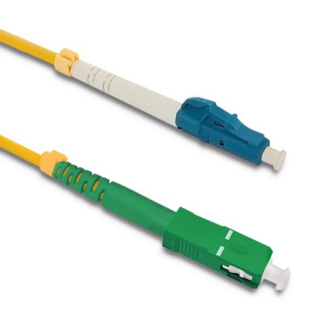 Qoltec Patchcord światłowodowy LC/UPC - SC/APC | Singlemode | 9/125 | G652D | Simplex | 2m