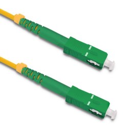 Qoltec Patchcord światłowodowy SC/APC - SC/APC | Singlemode | 9/125 | G652D | Simplex | 7m