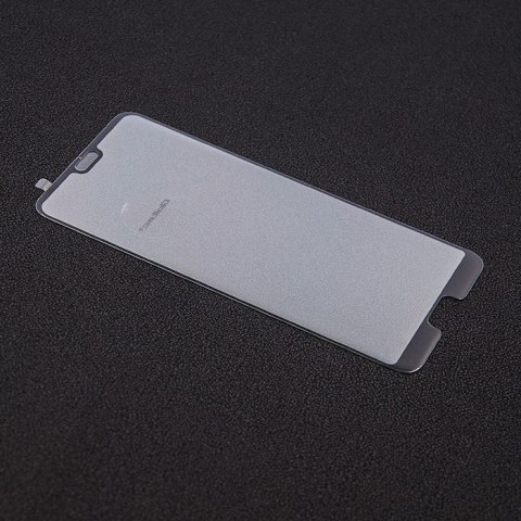 Qoltec Hartowane szkło ochronne PREMIUM do Huawei P20 Pro | 3D | PEŁNE | CZARNE