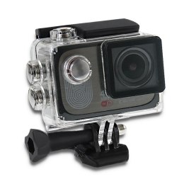 Qoltec Wodoodporna kamera sportowa 4K | LCD 2" | Wi-Fi | czarna