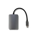 Qoltec Adapter USB 3.1 C męski / HDMI żeński | VGA żeńskie