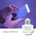 Qoltec Gniazdo żarówki E27 Wi-Fi SMART | Białe