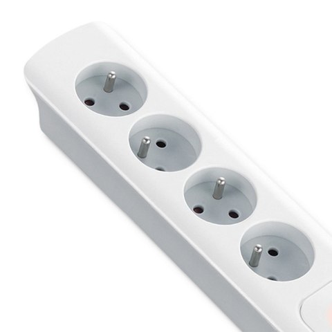 Qoltec Listwa zasilająca | 4 gniazda | 1.4m