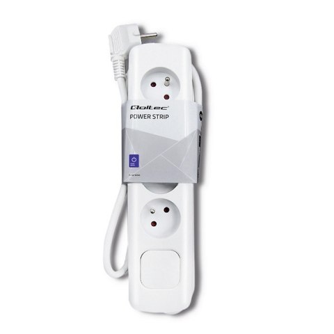 Qoltec Listwa zasilająca | 4 gniazda | 1.4m
