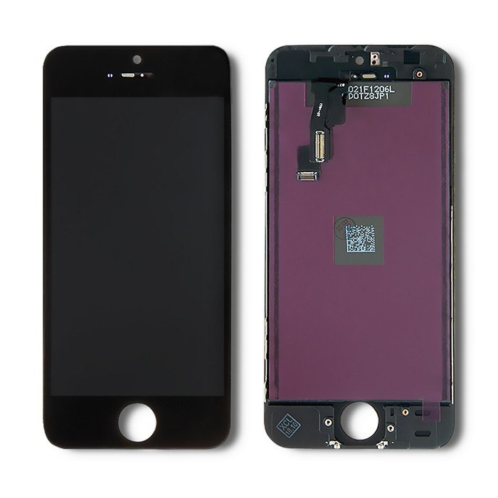 Qoltec Wyświetlacz dotykowy LCD do iPhone 5C | ramka czarna