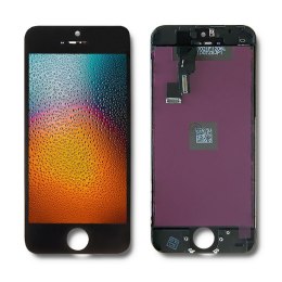 Qoltec Wyświetlacz dotykowy LCD do iPhone 5S/SE | ramka czarna