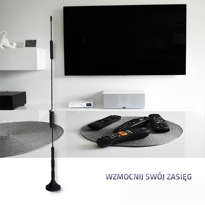 Qoltec Antena 4G LTE dookólna DUAL | 7dBi | Wewnętrzno-zewnętrzna