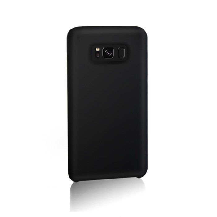 Qoltec Etui na Samsung Galaxy S8 | Płynny Silikon | Czarne