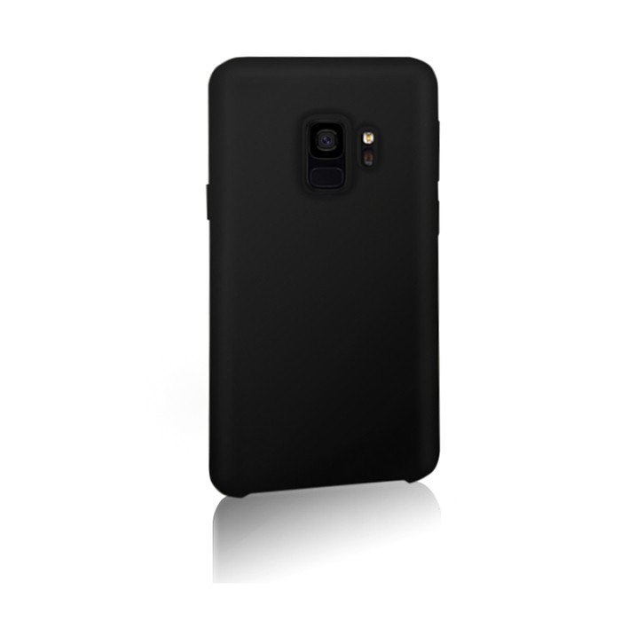 Qoltec Etui na Samsung Galaxy S9 | Płynny Silikon | Czarne