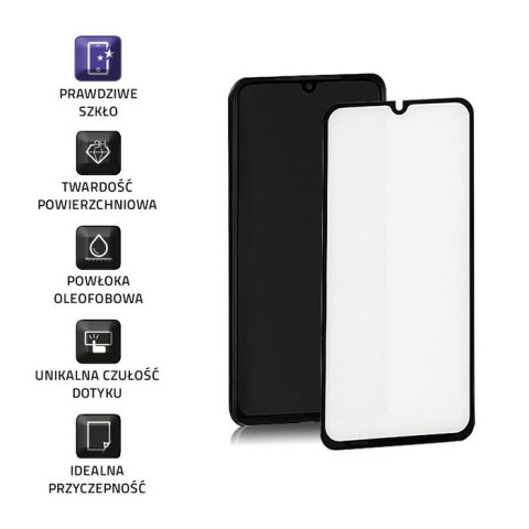 Qoltec Hartowane szkło ochronne PREMIUM do Xiaomi Mi9 SE | 6D | Czarne | Pełne