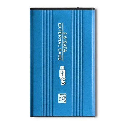Qoltec Obudowa/kieszeń do dysków HDD/SSD 2.5" SATA3 | USB 3.0 | Niebieski