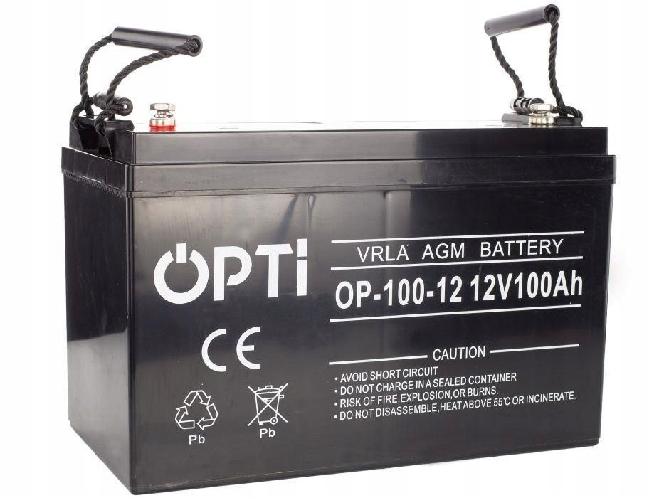 Akumulator bezobsługowy OPTI VRLA AGM 12V 100Ah