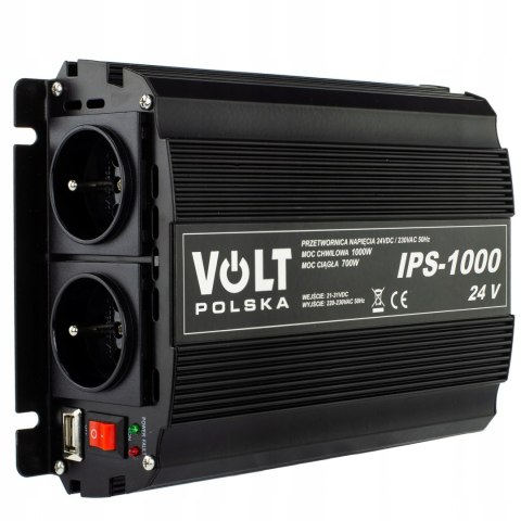 Przetwornica 24V 230V samochodowa napięcia 1000W