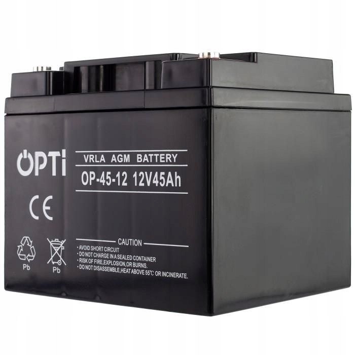 Akumulator bezobsługowy OPTI VRLA AGM 12V 45 Ah