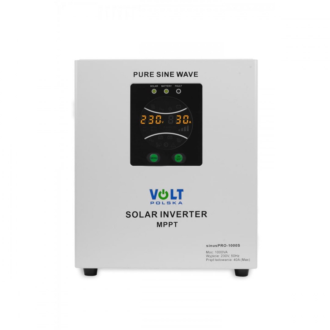 Inwerter solarny SINUS PRO 1000 S 12/230V (700/1000W) + 40A MPPT