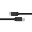 Qoltec Kabel USB 2.0 typ C męski | USB 2.0 typ C męski | 2m | Czarny