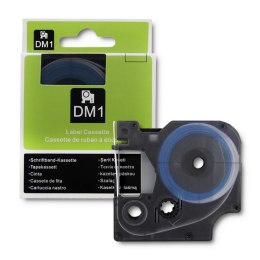 Qoltec Rurka termokurczliwa do drukarek DYMO D1/DM1 | 12mm*1.5m | Biała | Czarny nadruk