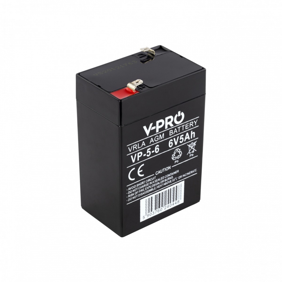 Akumulator AGM VPRO 6V 5Ah VRLA bezobsługowy