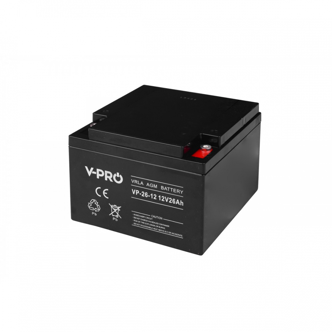 Akumulator bezobsługowy VPRO VRLA AGM 12V 26Ah