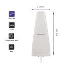 Qoltec Antena 5G LTE DUAL | 14 dBI | Zewnętrzna