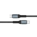 Qoltec Kabel USB 2.0 typ C | USB 2.0 typ C 100W | QC 3.0 | PD | 1.5m | Czarny