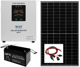 Zestaw Solarny 1000W Panel 405W Akumulator 100Ah