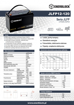 Akumulator Enerblock LITHIUM JLFP12-120