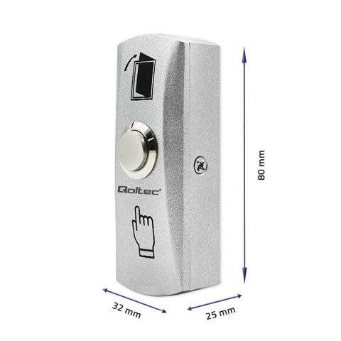 Qoltec Przycisk wyjścia natynkowy z podświetleniem LED