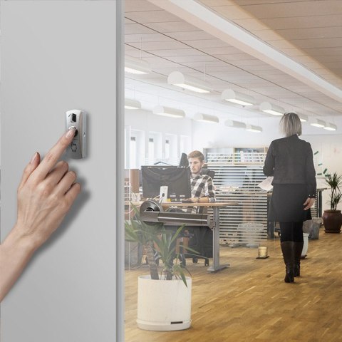 Qoltec Przycisk wyjścia natynkowy z podświetleniem LED