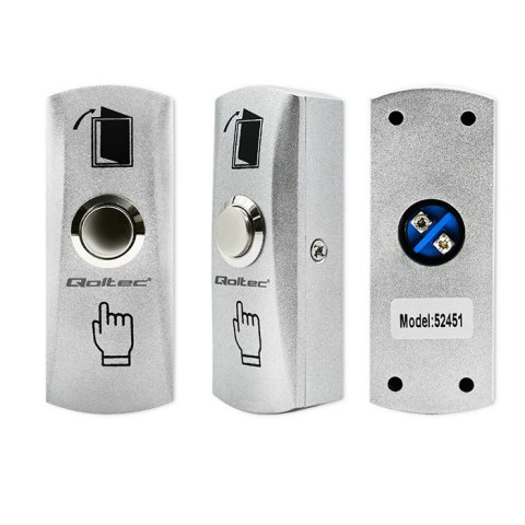 Qoltec Przycisk wyjścia natynkowy z podświetleniem LED