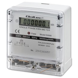Qoltec Jednofazowy elektroniczny licznik | miernik zużycia energii | 230V | LDC