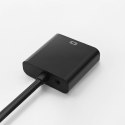 Qoltec Adapter Micro HDMI D męski | VGA żeński | +3.5mm Audio | 0.2m