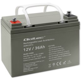 Qoltec Akumulator AGM | 12V | 36Ah | max.540A
