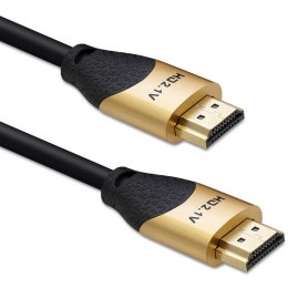 Qoltec Kabel HDMI v2.1 Ultra high speed 8K | 60Hz | 30AWG | 1m