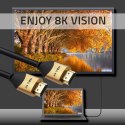 Qoltec Kabel HDMI v2.1 Ultra high speed 8K | 60Hz | 30AWG | 1m