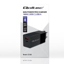 Qoltec Ładowarka GaN POWER PRO | 1xUSB-C | 1xUSB | 100W | 5-20V | 1.5-3.35A | PD | Czarna