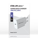 Qoltec Ładowarka Super Quick PD | 20W | 5-12V | 1.67-3A | USB typ C | Biała