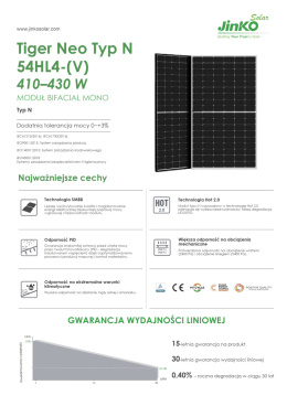 Panel fotowoltaiczny 420W Jinko Solar moduł JKM420N