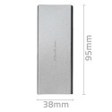 Qoltec Aluminiowa Obudowa | Kieszeń na dysk M.2 SSD | SATA | NGFF | USB 3.0 | Super speed | 2TB | Srebrny