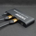 Qoltec Aktywny rozdzielacz Splitter 2 x HDMI 4K x 2K | 6Gb/s | 60Hz | High stability