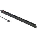 Qoltec Aluminiowa Listwa zasilająca PDU do RACK | 16A | 16 x SCHUKO| Pionowa | 1.8m