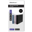 Qoltec Aluminiowa Obudowa | Kieszeń na dysk SSD HDD 2.5" | SATA | USB 3.0 | Super speed 5Gb/s | 2TB | Czarny